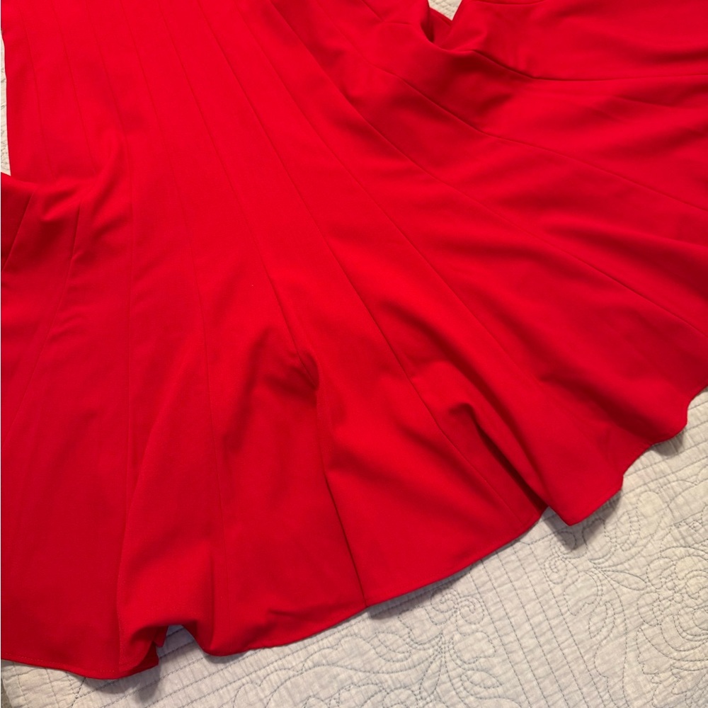 Calvin Klein Vibrant Red Midi Dress - Picture 8 of 9